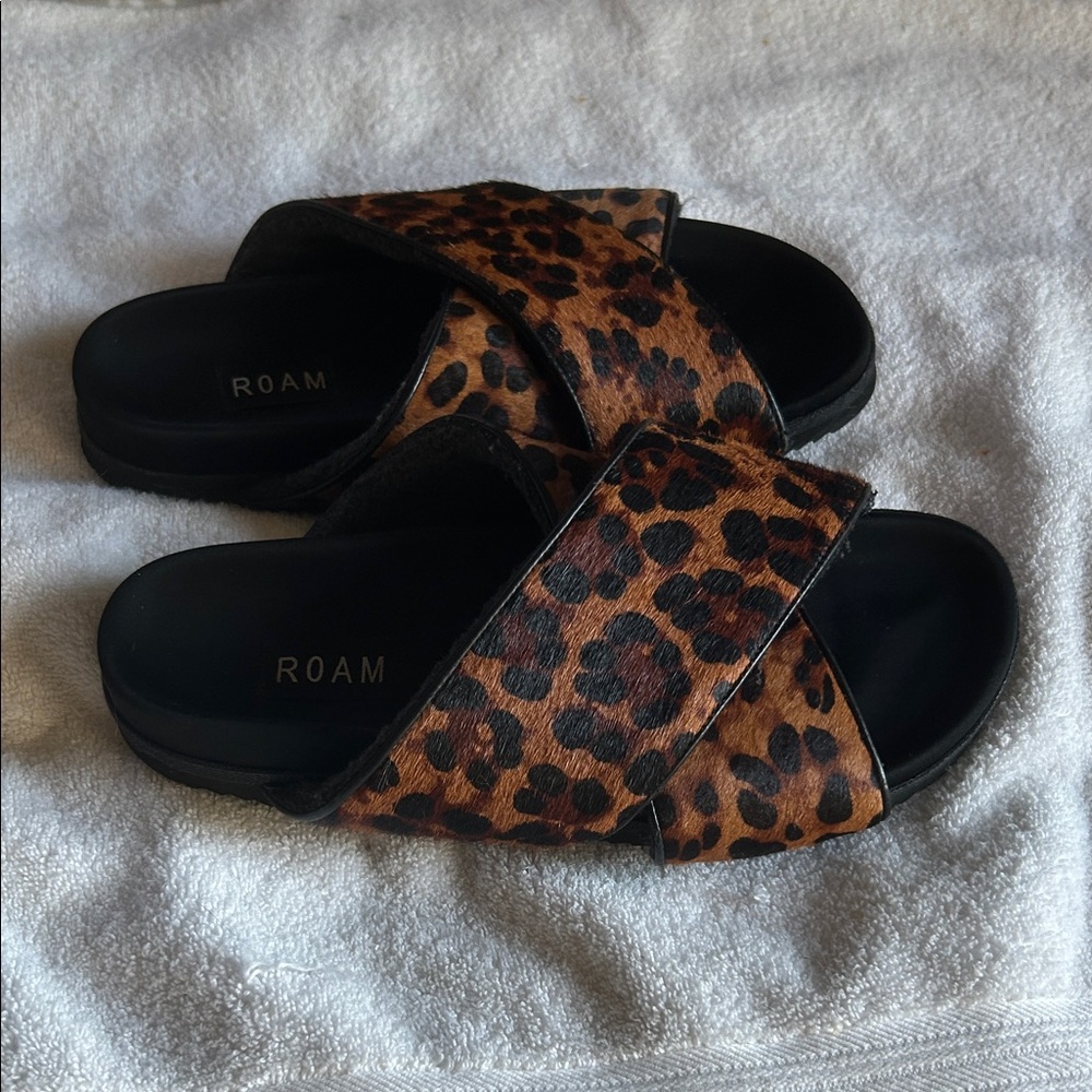 ROAM Women's Animal Print Slide Slippers